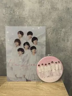 なにわ男子 1stlove 特典 缶バッジ クリアフォトカード