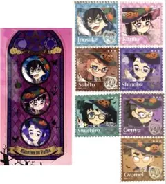 鬼滅の刃 ハロウィン2024 クリアブックマーカー 切手風ステッカー