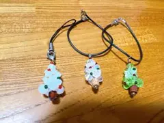 ハンドメイド キーホルダー クリスマスツリー3種類