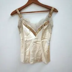 DOLCE&GABBANA シルク混レースキャミソール 36のサムネイル
