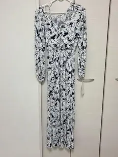 SNIDEL フラワープリント ロングワンピース