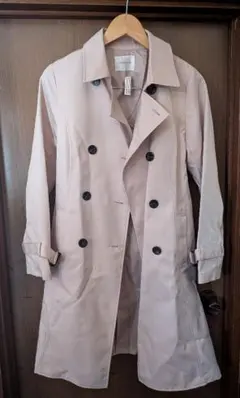 【中古】GLACIER ピンク トレンチコート L