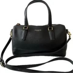 COACH 2WAY ショルダーバッグ ハンドバッグ ミニボストンバッグ 黒