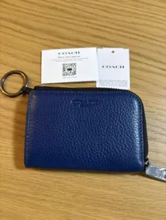 エルメス ジップアンゴー エバーカラー コインケース ミコノス ブルー 