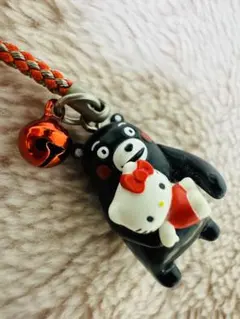 くまモン ハローキティ ストラップ 鈴付き