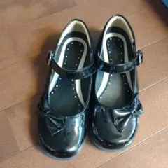 ブラックリボン付きフォーマルシューズ　21.0cm