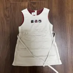 ファミリア　刺繍　ジャンバースカート 90㎝