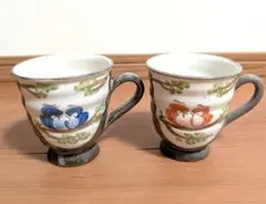 備前焼 安藤嘉規作 ペアマグカップ 安藤嘉規作 備前金彩 マグカップ ペアセット - メルカリ