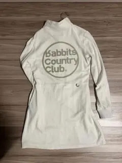 【ＦＲ２】Rabbits Country Club 長袖ポロシャツ ホワイト FR2】Rabbits Country Club 長袖ポロシャツ ホワイト FR2