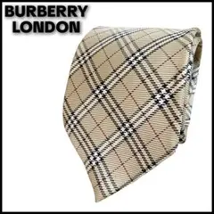 【未使用級】BURBERRY バーバリーロンドン ネクタイノバチェック柄 シルク