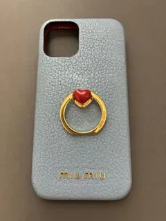 【正規品】MIU MIU iPhone12miniケースブルーUSEDのサムネイル