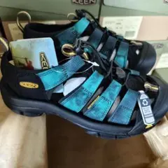 KEEN26㎝新品 スポーツサンダル ブラック/ターコイズ