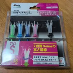 Tabata LIFT TEE SPIRAL Sサイズ ゴルフティー 5本セットのサムネイル