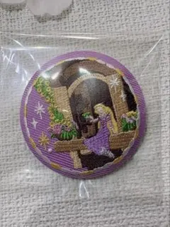 Disney Characters 刺繍缶バッジビスケット2 ラプンツェル