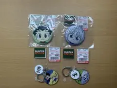 ハンターハンター ゴン キルア 刺繍缶バッジ キーホルダー