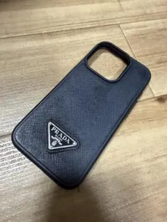 いいね。最後値下げ】PRADA ブラックレザー iPhone用ケース