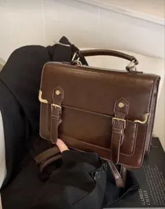 ブラウン ショルダーバッグ リュック 2way