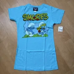JUNK FOOD Tシャツ SMURFS スマーフ ブルー L⭐︎新品タグ付き☆のサムネイル