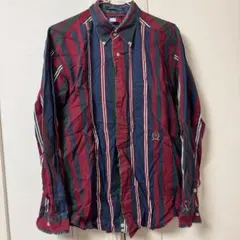 TOMMY HILFIGER ストライプ長袖シャツ Mサイズ