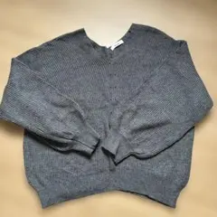 niko and ... グレー リブ編み 長袖セーター