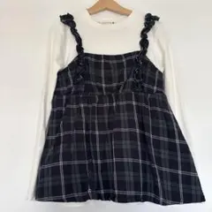 ブランシェス 150 異素材ドッキングトップス