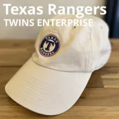 MLB テキサス・レンジャーズ TWINS キャップ 旧ロゴ ヴィンテージ 白