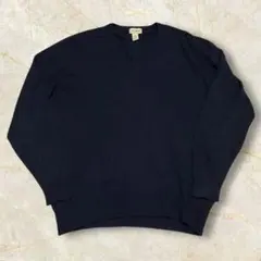 ⭐*%様 90s L.L.Bean ラムウールニット ボロ USメンズ ダークネ