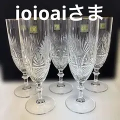 HOYA シャンパングラス　5客セット　クリスタルガラス