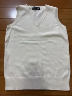 EAST BOY ホワイト Vネック スクールベスト