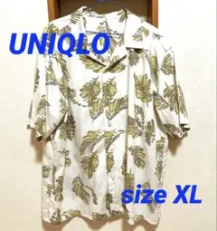 UNIQLO　ユニクロ　アロハシャツ　XL　ボタニカルのサムネイル
