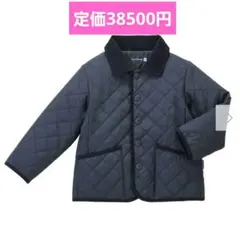 美品　MIKI HOUSE ネイビー中綿コート（120）