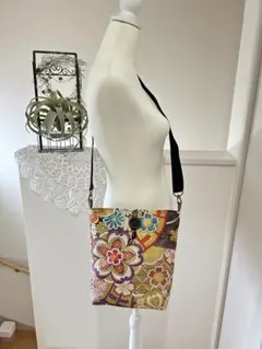 新品　帯　リメイク　バッグ　ハンドメイド　ショルダー　ポシェット