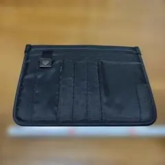 ACE GENE ブラック ナイロン クラッチバッグ