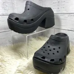 CROCS サイレンクロッグ ウェッジサンダル 厚底 ヒール W6のサムネイル