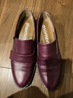 momono パープル スリッポン