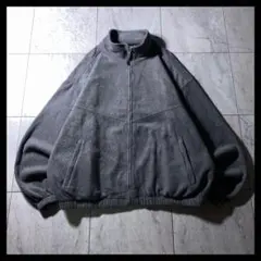 90s〜 VAN HEUSEN フリース スイングトップ ブルゾン グレー 無地