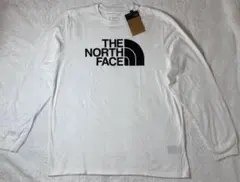 【新品・タグ付】ノースフェイスロンT 長袖Tシャツ ビッグロゴ 白 XL相当