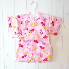 金魚とお花の甚平ロンパース(70cm)