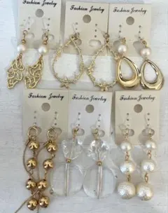 SALE5 ハンドメイド　樹脂　金属　ピアス　イヤリング　まとめ売り