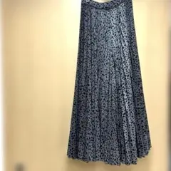 ヒョウ柄 プリーツスカートキロット