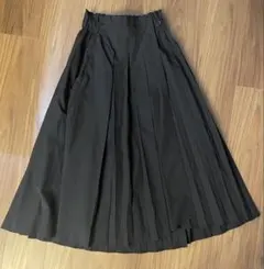 プリーツスカート 黒 ロングスカート