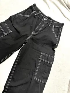 H&M ワイドカーゴパンツ　34 ブラック