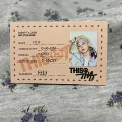 StrayKids スキズ トレカ THIS&THAT フィリックス