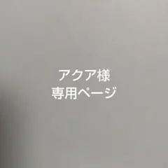 アクア様専用ページ