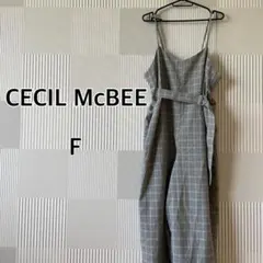 CECIL McBEE 新品 通年 オールインワン ロンパース グレーチェック