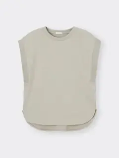 GU /ドライフレンチスリーブチュニック リラックスフィット ラウンドヘム L