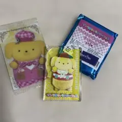 ポムポムプリン　ライブキャラ　アクリルスタンドキーホルダーとカードセット