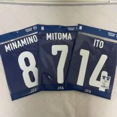 サッカー日本代表 ユニフォーム 3枚セット　プレーヤーズtシャツ　ワールドカップのサムネイル