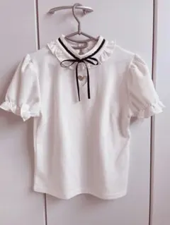 Ank Rouge♡ ハートくり抜きニットトップス 白