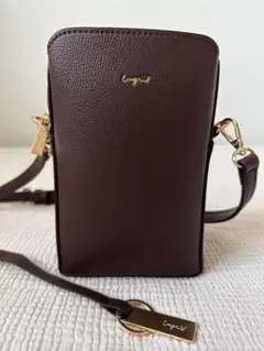 Ungrid キーリングチャーム付き スマホショルダー　縦長ミニポシェット